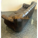 Monk Chesterfield 3-as kanapé Antik középbarna (A5M)