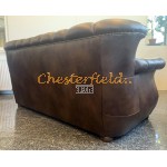 Monk Chesterfield 3-as kanapé Antik középbarna (A5M)