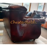 Monk Chesterfield 3-as kanapé Antikbordó (A7)