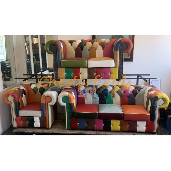 Chesterfield Classic Patchwork 321 bőr ülőgarnitúra