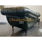 Chesterfield Recamiere Pompadour Chaise Lounge jobboldalas Antikzöld A8