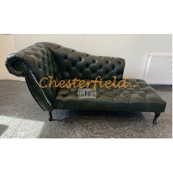 Chesterfield Recamiere Pompadour Chaise Lounge Baloldalas Antikzöld A8 Chesterfield Recamiere Pompadour Chaise Lounge Baloldalas Antikzöld A8