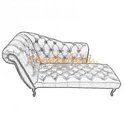 Chesterfield Recamiere Pompadour