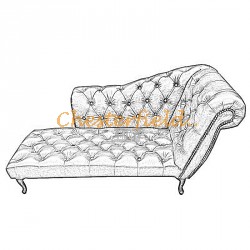 Chesterfield Recamiere Pompadour  