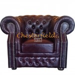 Chesterfield Windsor fotel Antikbordó A7