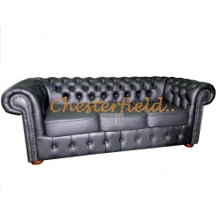 Chesterfield Classic 3-as kanapé Fekete K70