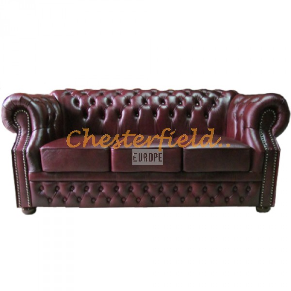 Chesterfield Windsor XL 3-as kanapé Antikbordó A7