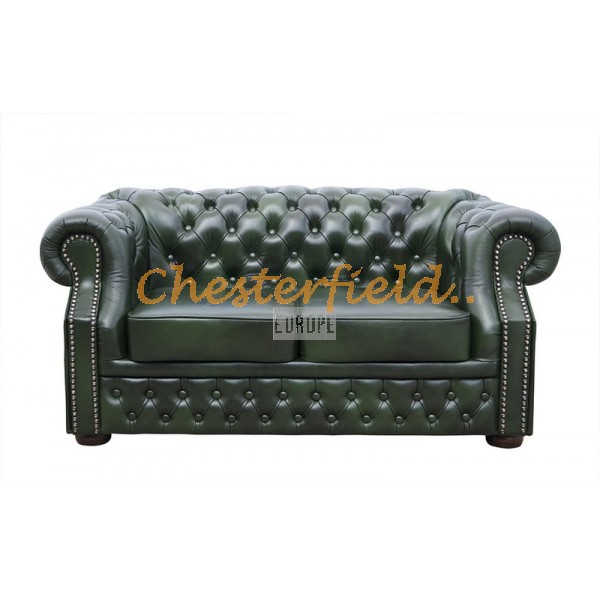 Chesterfield XL Windsor 2-es kanapé Antikzöld