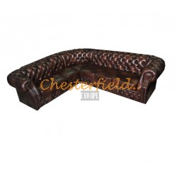 Chesterfield Windsor 3+3 sarokkanapé Antikbarna A5