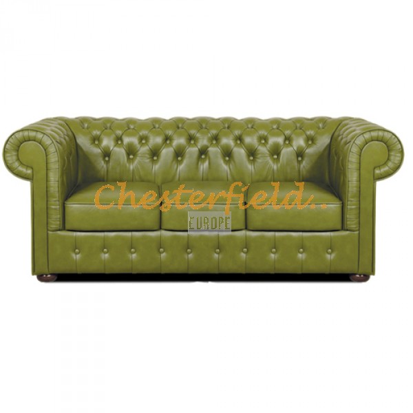 Chesterfield Mark 3-as kanapé Olivazöld S14