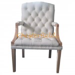 Chesterfield King karfásszék Törtfehér K2