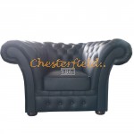 Chesterfield Windchester fotel Fekete K70