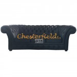 Chesterfield Windchester 3-as kanapé Fekete K70