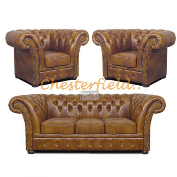 Chesterfield Windchester 311 garnitúra Antik óarany S12