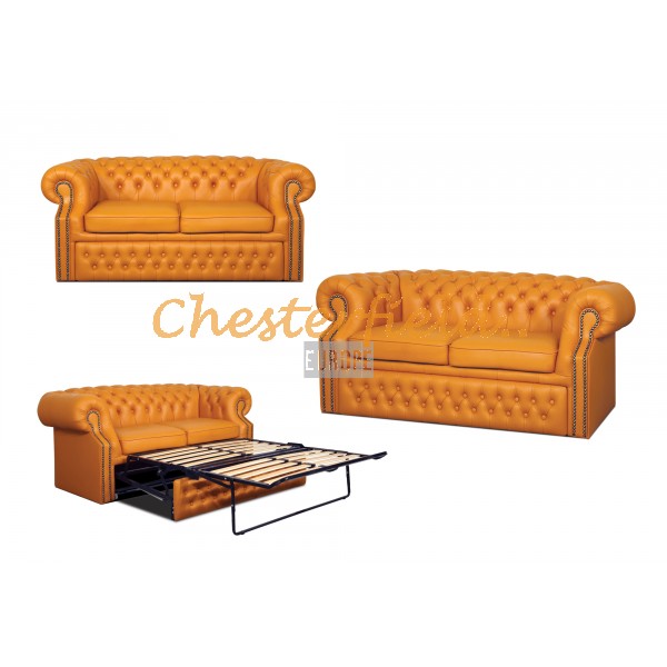 Chesterfield Windsor3-as ágyazható kanapé Orange K6