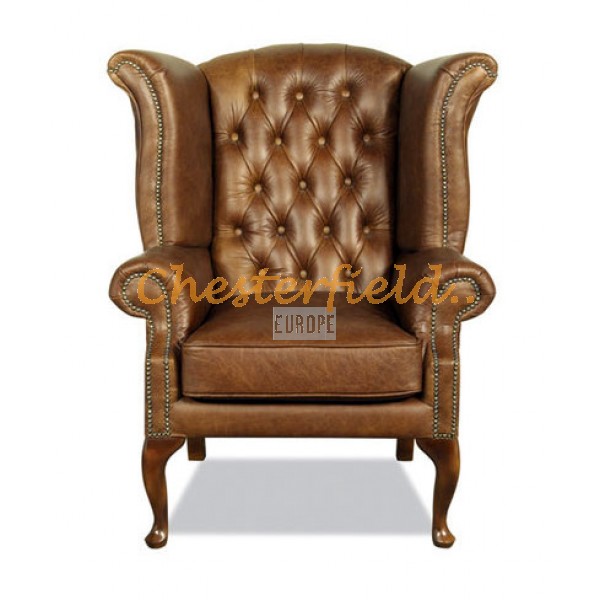 Chesterfield Queen fülesfotel Antik óarany S12