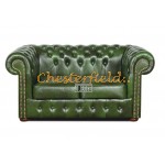 Chesterfield XL Classic 2-es kanapé Antikzöld A8