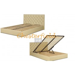 Chesterfield Classic ágy Törtfehér K2 ágyneműtartós