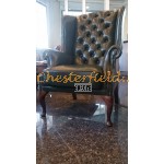 Chesterfield St. James fülesfotel Antikzöld A8