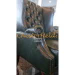 Chesterfield St. James fülesfotel Antikzöld A8