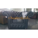 Chesterfield Windchester fotel Fekete K70