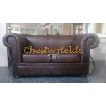 Chesterfield London XL 2-es bőrkanapé Antikbarna A5