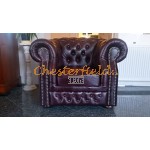 Chesterfield XL Windsor fotel Antikbordó A7