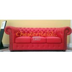 Chesterfield Classic XL 3-as kanapé piros