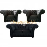 Chesterfield Windchester 211 garnitúra Fekete K70