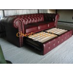 Chesterfield Classic 3-as ágyazható kanapé Antikbordó A7