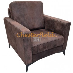 Square modern nubuk bőr fotel