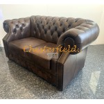 Chesterfield XL Windsor 2-es kanapé Antik középbarna A5M