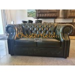 Chesterfield XL Windsor 2-es kanapé Antikzöld