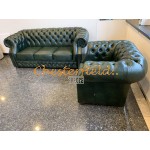 Chesterfield Windsor 321 garnitúra Antikzöld A8