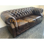 Chesterfield Windsor XL 3-as kanapé Antik kőzépbarna A5M