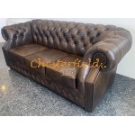 Chesterfield Windsor XL 3-as kanapé Antik kőzépbarna A5M