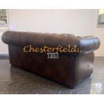 Chesterfield Windsor 3-as kanapé Antik középbarna A5M