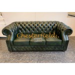 Chesterfield Windsor 3-as kanapé Antikzöld A8