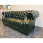 Chesterfield Windsor XL 3-as kanapé Antikzöld A8