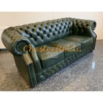 Chesterfield Windsor XL 3-as kanapé Antikzöld A8