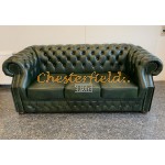 Chesterfield Windsor XL 3-as kanapé Antikzöld A8