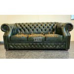 Chesterfield Windsor XL 3-as kanapé Antikzöld A8